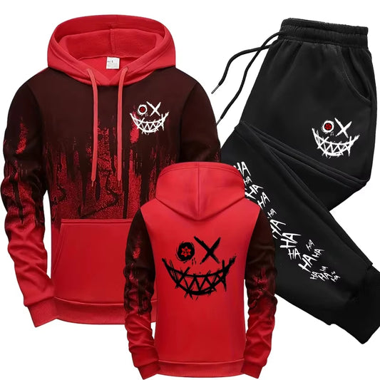 Men's Tracksuit Men Two Piece Sets Versatile Casual